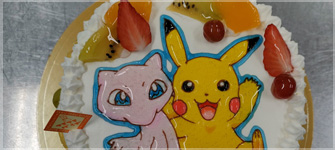 キャラクターケーキの例